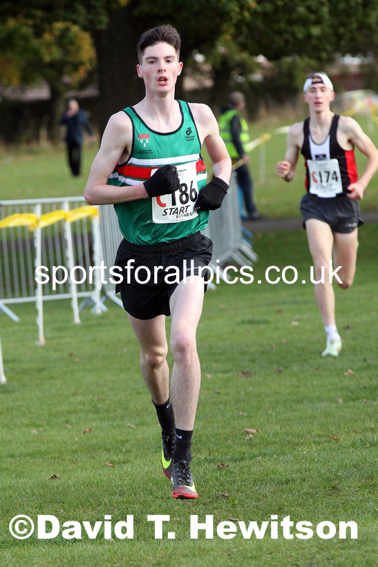Mens under-17s Northern Cross Country Relays, Graves Park, Sheffield. Photo: David T. Hewitson/Sports for All Pics